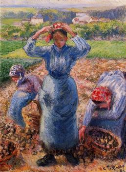 卡米耶 畢沙羅 Peasants Harvesting Potatoes 卡米耶 畢沙羅 Peasants Harvesting Potatoes